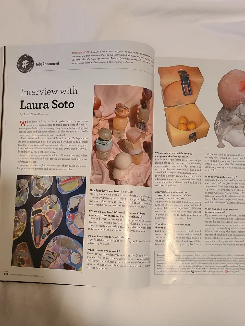 American Art Collector Magazine 2 Issues, Decoration Oct Nov 2019